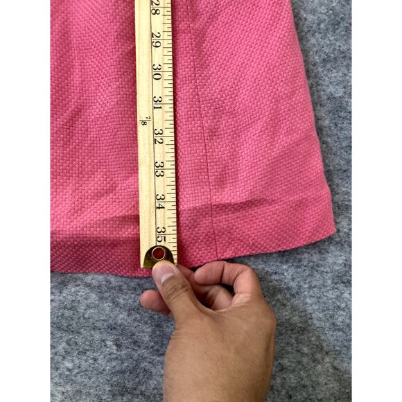 Tory Birch Dress Womens Size 0 Pink Linen Silk Cotton Blend Sleeveless - Picture 6 of 11